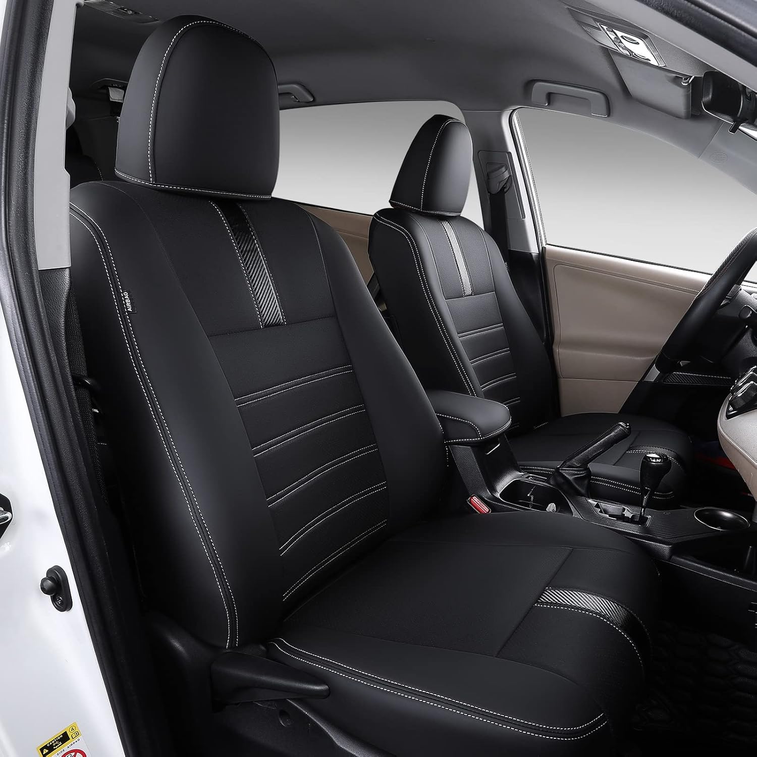 Black PU Leather Seat Covers for 2013-2018 RAV4 L520