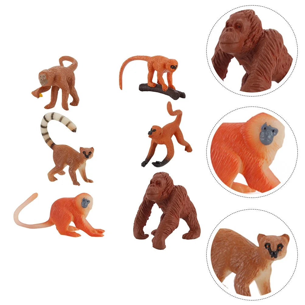 Solid Long-tailed Monkey Decoration Toy M4684