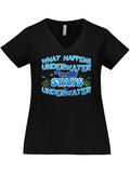Women's Plus Size V-Neck T-Shirt V950431