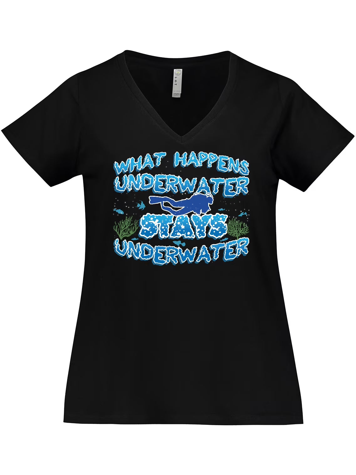 Women's Plus Size V-Neck T-Shirt V950431