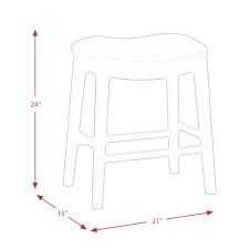 24-Inch Backless Counter-Height Bar Stool D418555