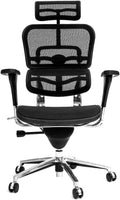 Black Mesh High Back Office Chair with Headrest and Lumbar Support S1147