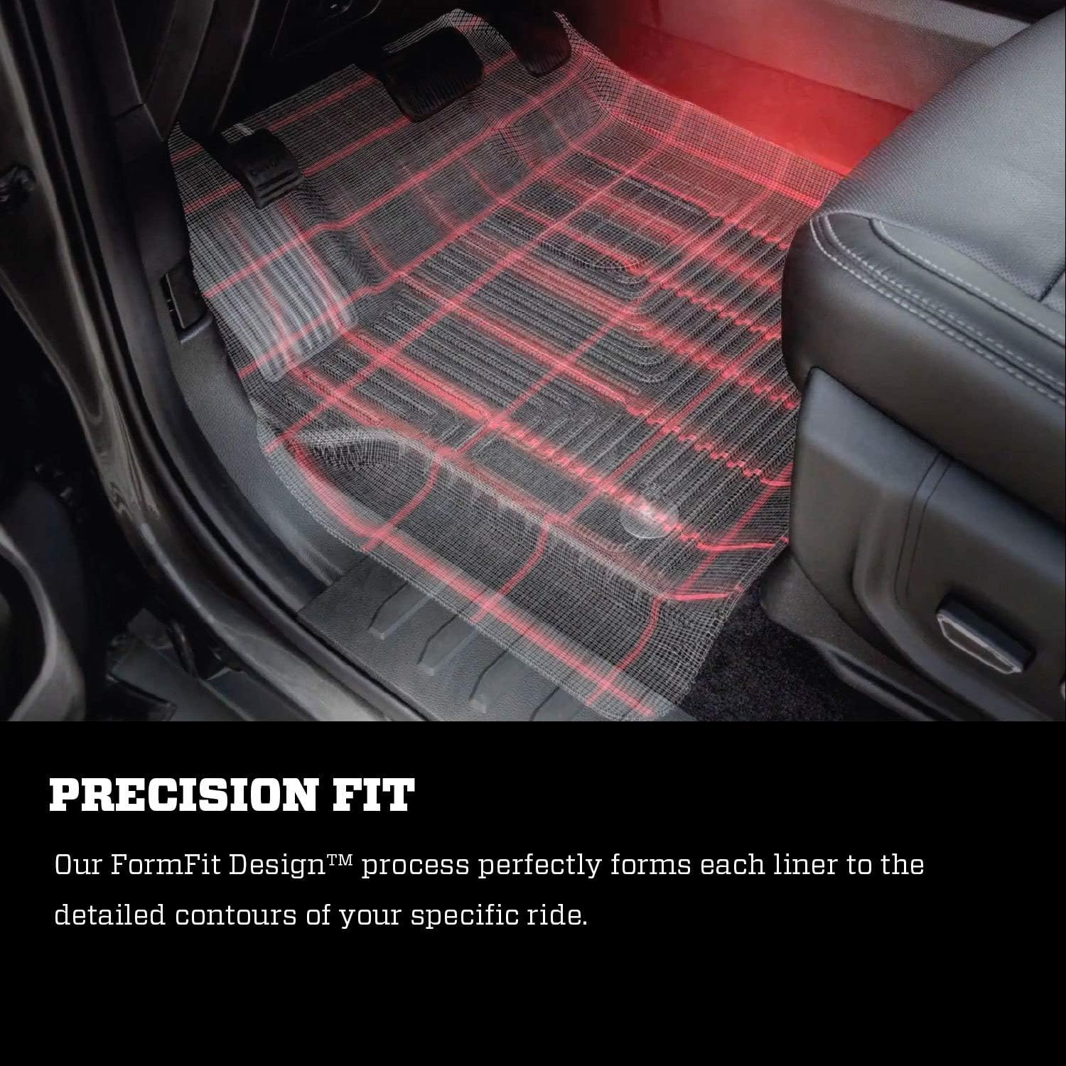 Black Front & 2nd Seat Floor Liners 3 Pcs G6975