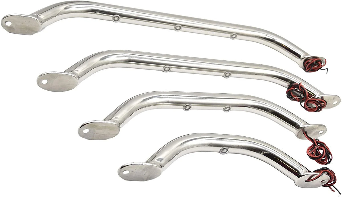 Stainless Steel 18 inches Grab Rail Handle with 3 LED Lights V608