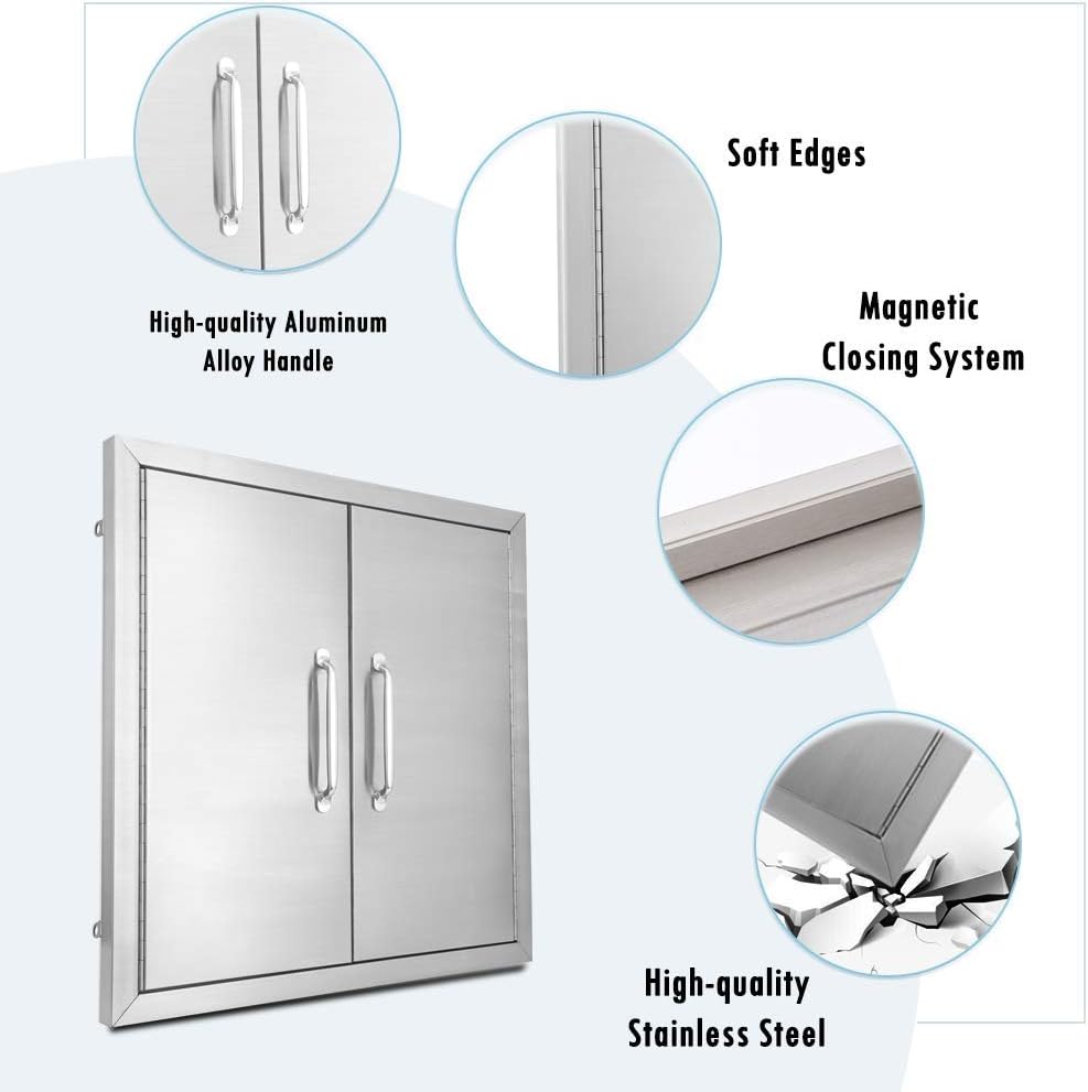 Stainless Steel Double Access Door D515