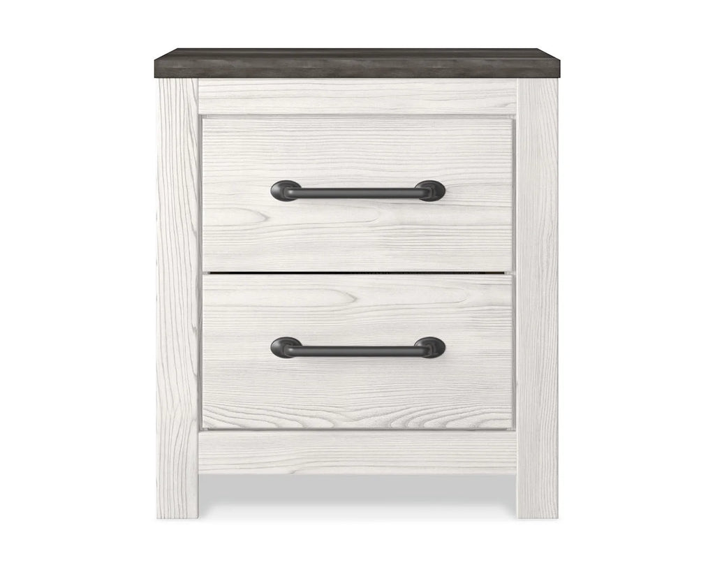 White/Gray Nightstand K36243