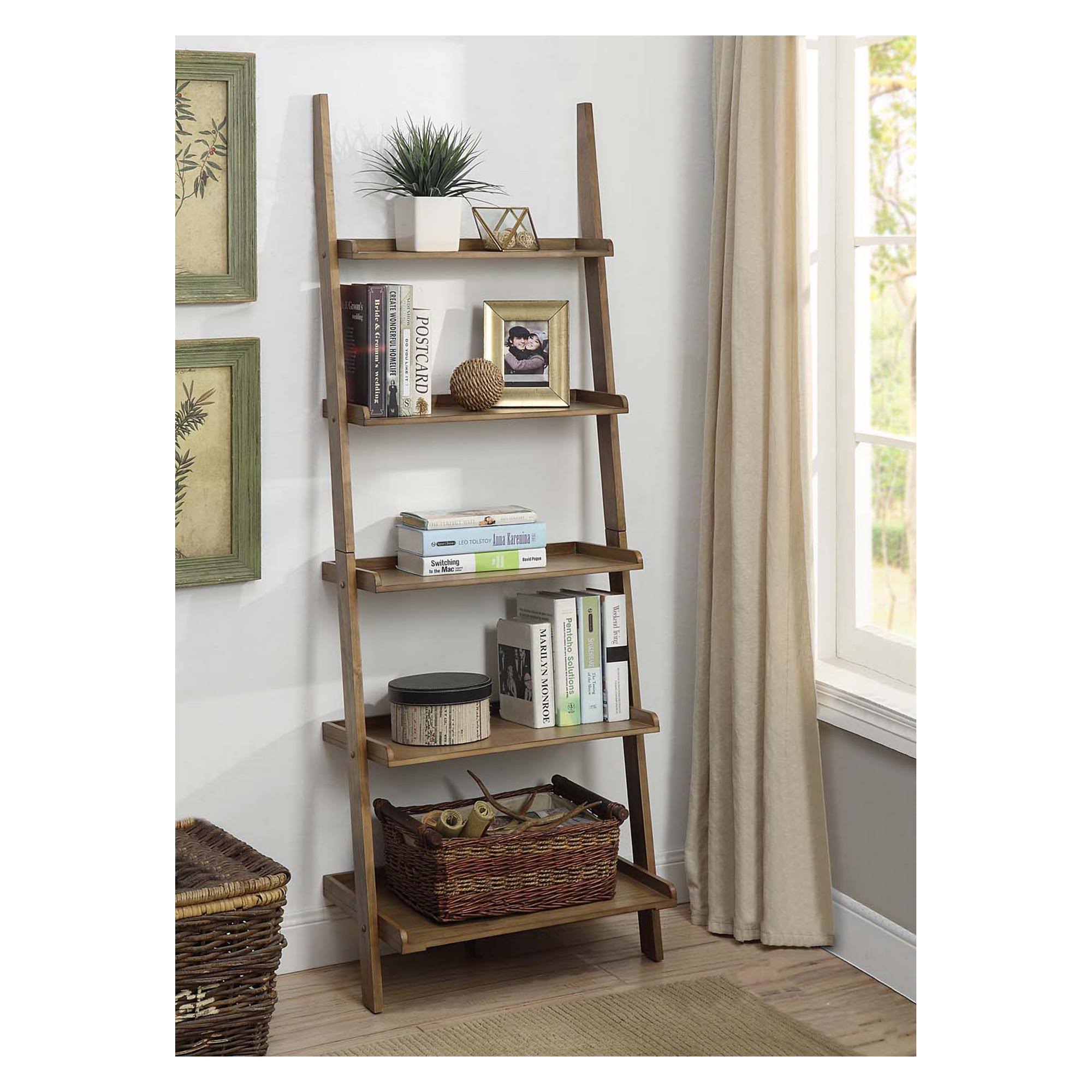 American Heritage Bookshelf Ladder Driftwood Y429374