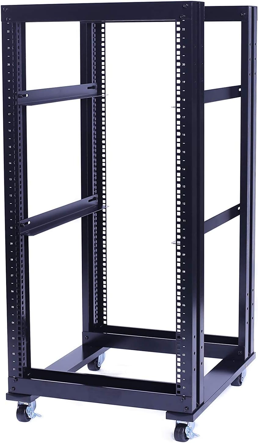 22U 4 Post Open Frame 19inch Server Rack 31" Deep J447