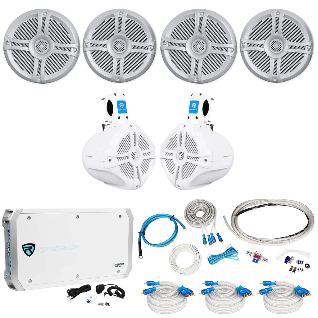 Marine Boat Speakers with Wakeboards and Amp Wire Kit S887455