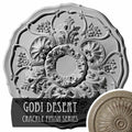 22 1/2x22OD x 1 1/2x22P Ceiling Medallion Hand-Painted Gobi Desert Crackle F62932