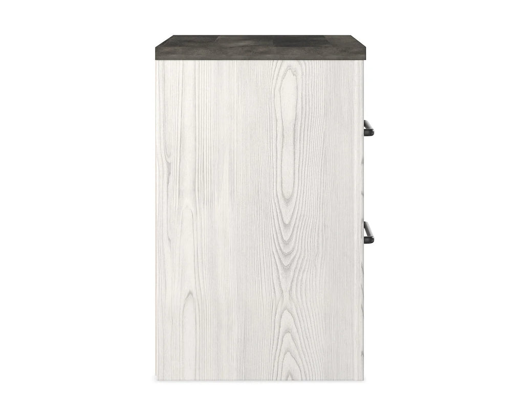 White/Gray Nightstand K36243