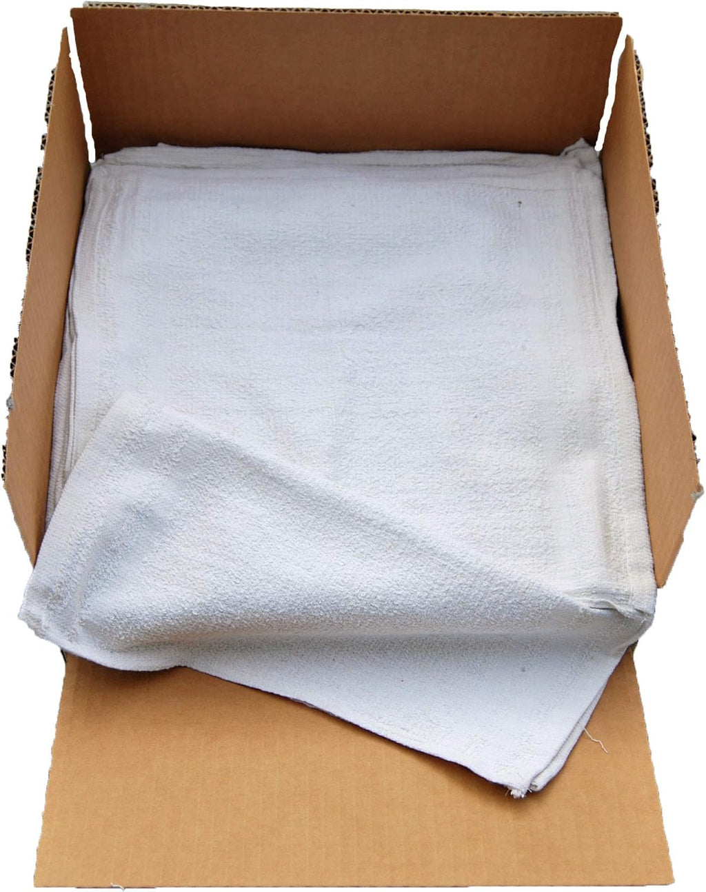 Box of 300 Cotton Terry Cloth Cleaning Towels Shop Rags 12X12 V585640