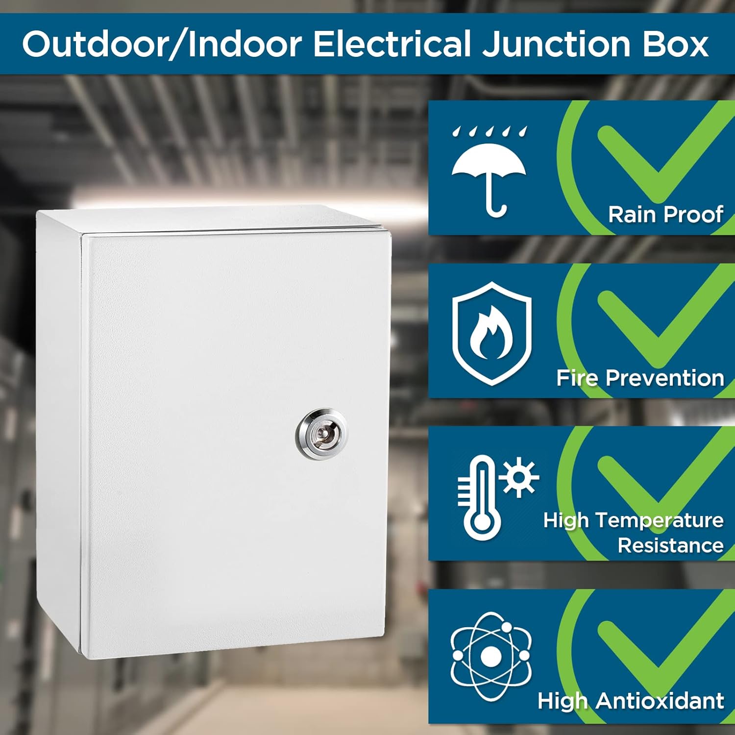 NEMA 4X Steel Electrical Junction Box M823079