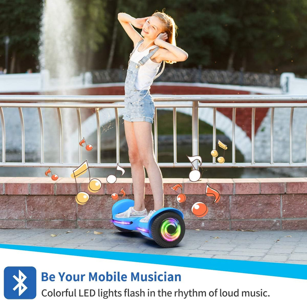 6.5 Inch Two-Wheel Hoverboard with Bluetooth and Lights G723457