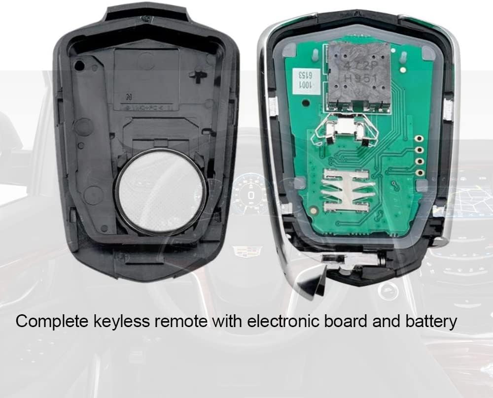Keyless Entry Remote Control Smart Car Key Fob 1piece Pack of 2 E4812