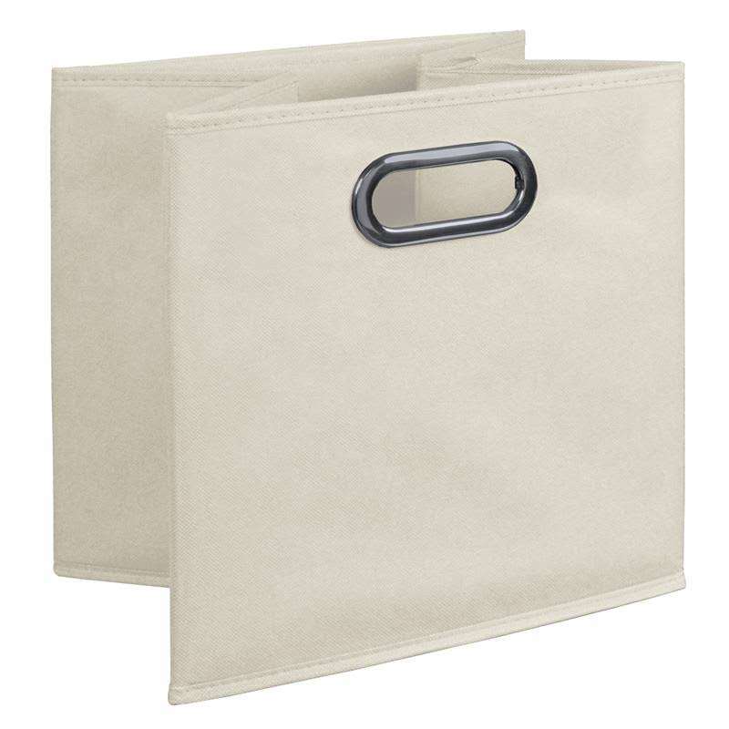 Truffle/Natural Storage Set with Foldable Storage Bins A54846