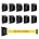 Retractable Wall Mount Caution Belt, 6.5 Ft. Yellow Do Not Enter Belt with Sturdy ABS Casing Y819413