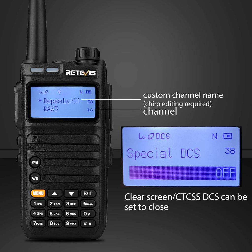 5W GMRS Radio Handheld Two Way Radio Walkie Talkies with Speak Mic, NOAA, USB-C (2 Pack) B8023