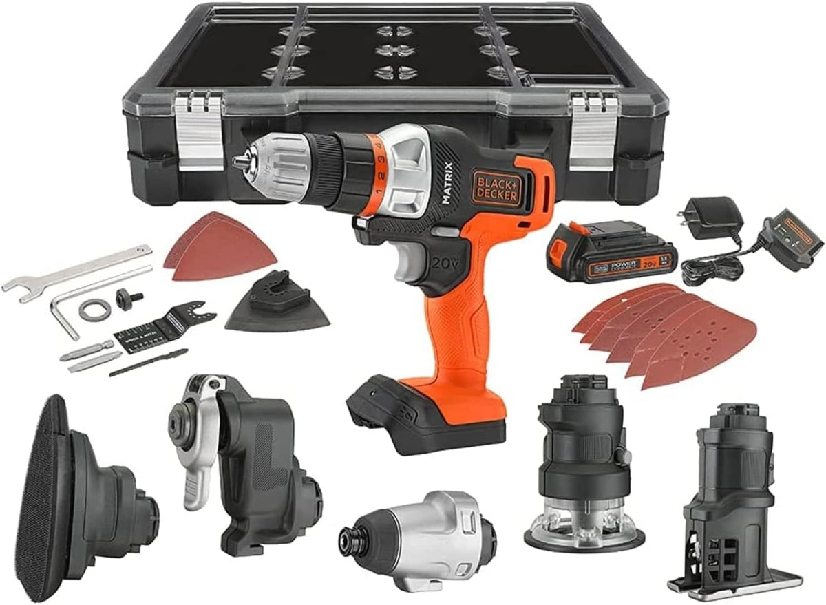 Cordless Drill Combo Kit with Case, 6-Tool O2668