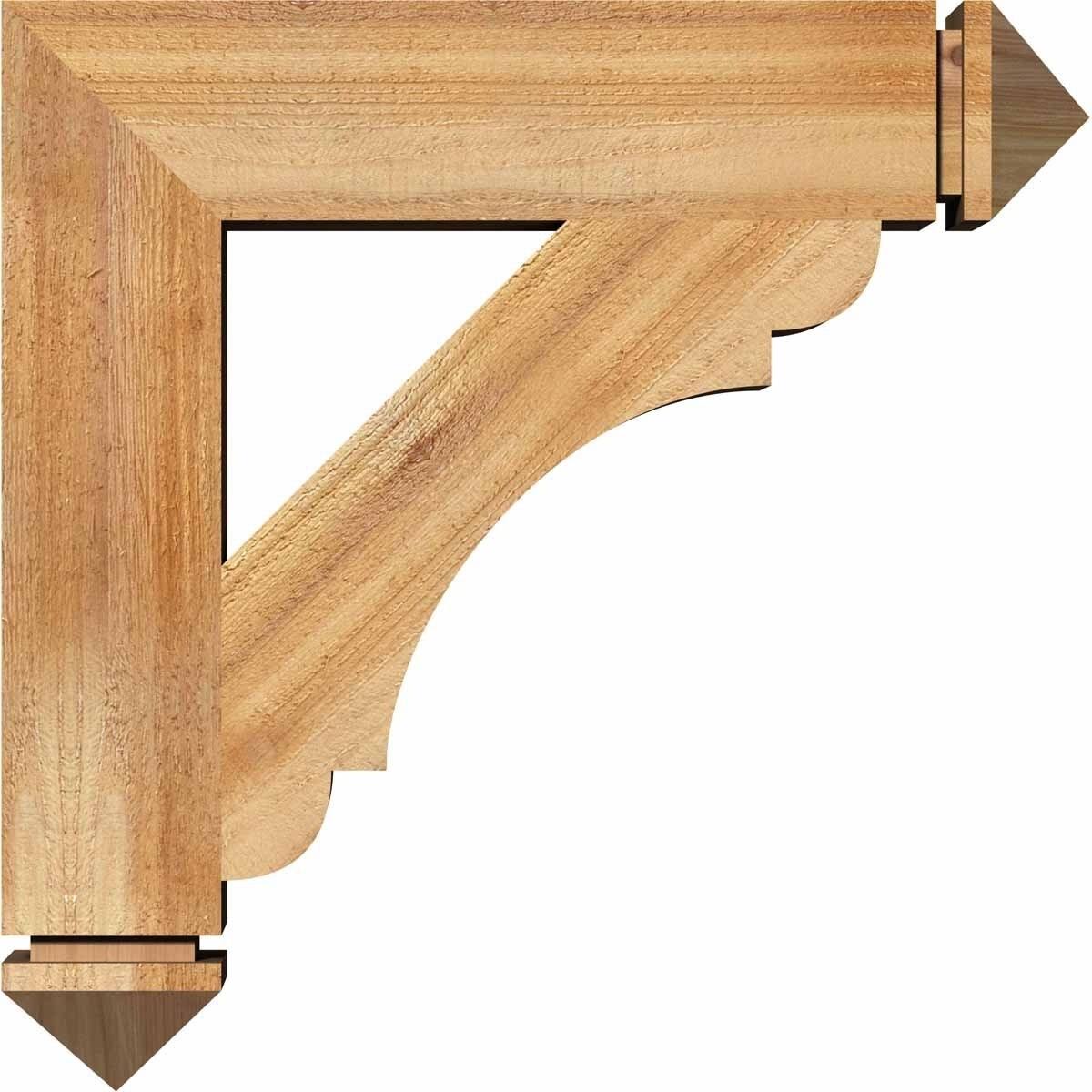 4 inch x 20 inch x 20 inch Western Red Cedar Bracket C623