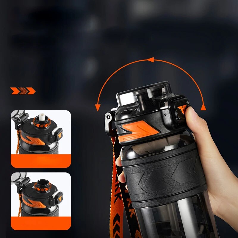 1.0L Tritan White Sports Water Bottle with Straw H456057