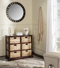 Wicker Basket Storage Chest J271
