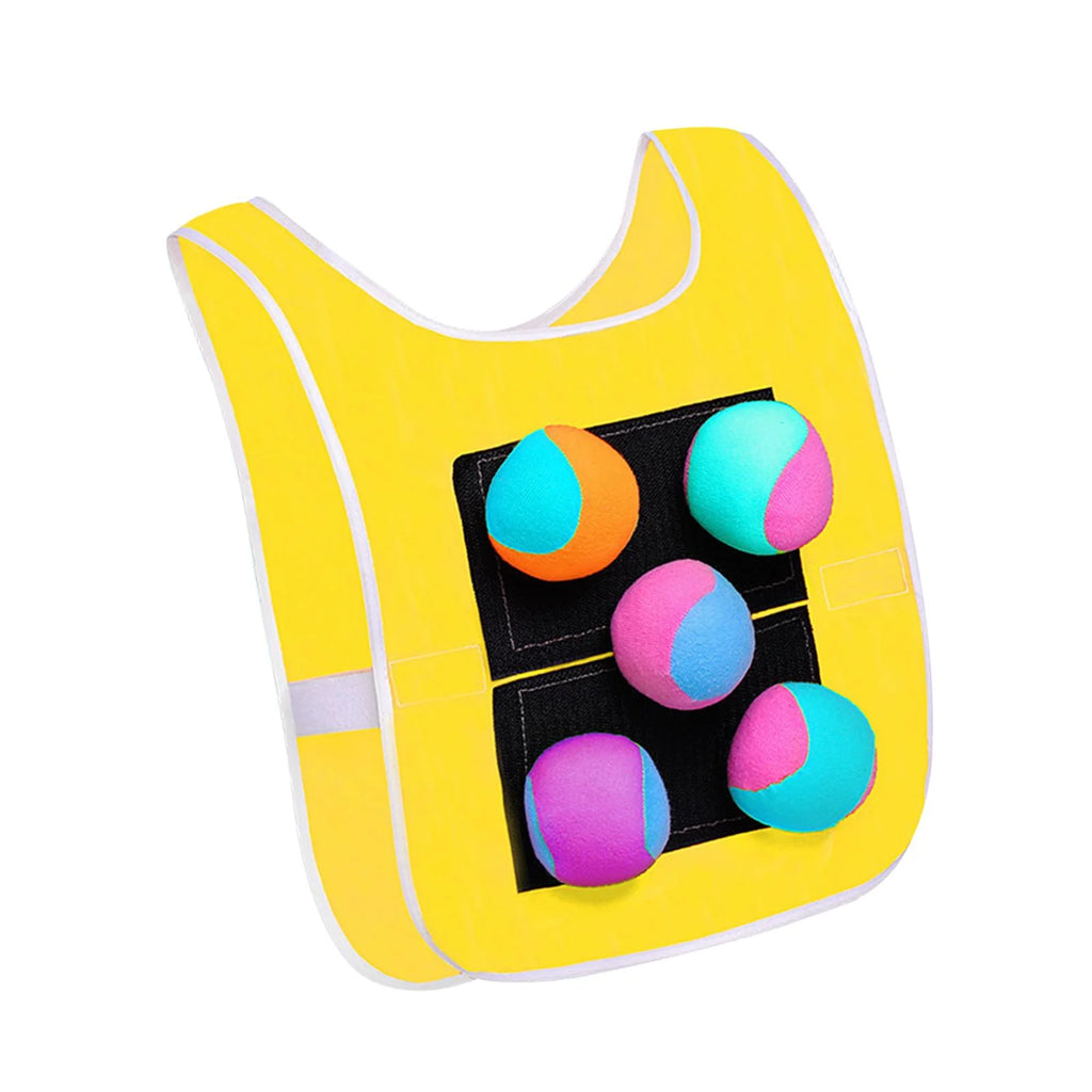 Sticky Dodgeball Vest with 5 Sticky Ball C391