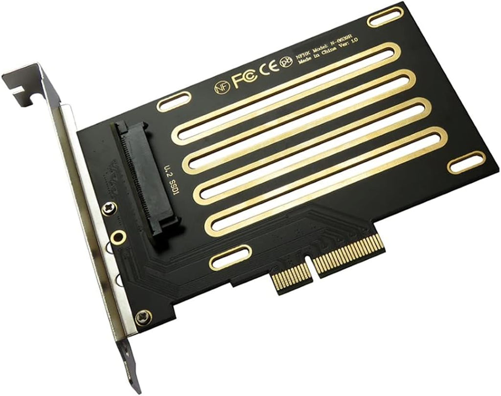 PCIE Express 3.0 Gen3 X8 X16 Raid Card to Dual 2X U.2 SFF-8639 SSD VROC Raid0 Hyper Adapter Pack of 2 V1905