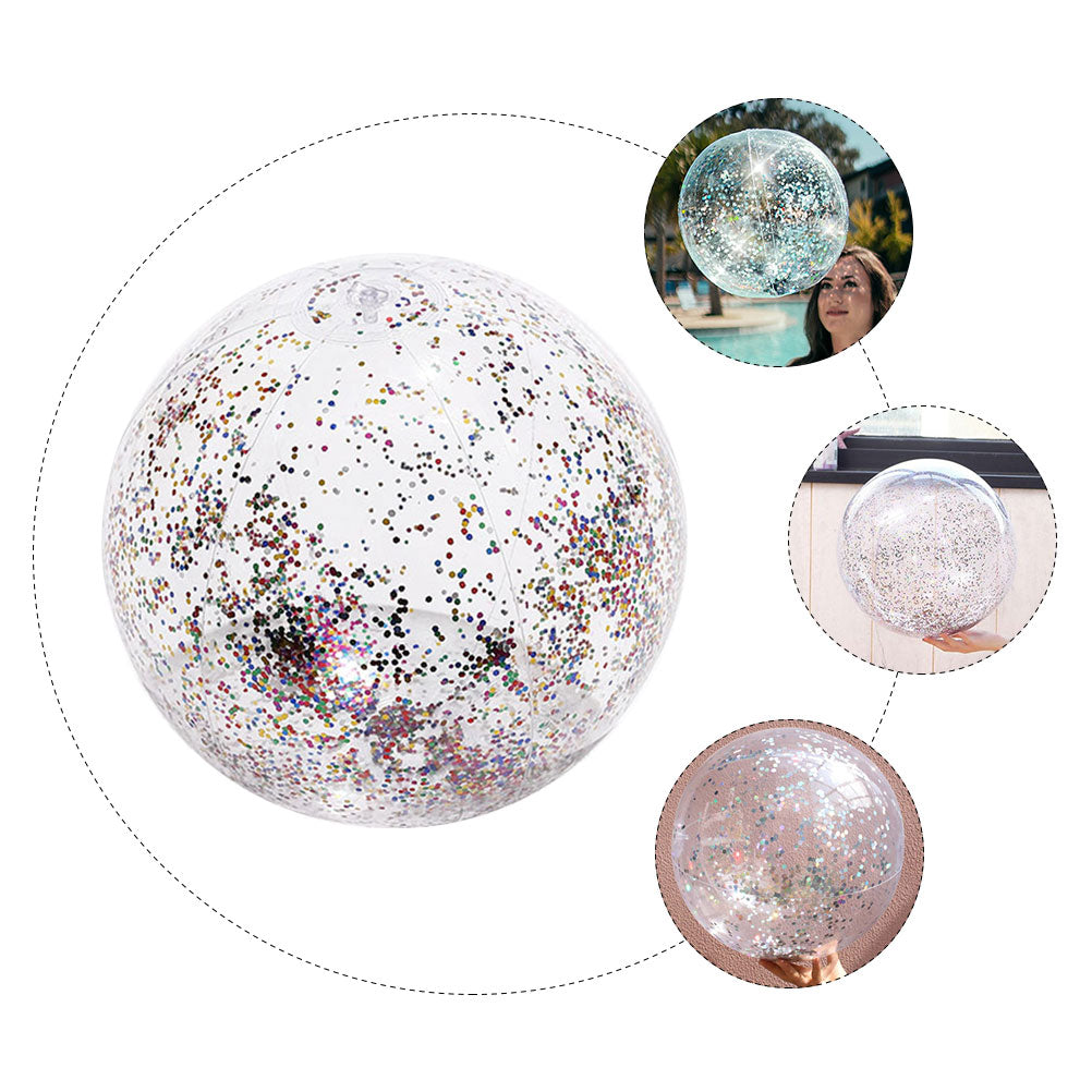 Inflatable Transparent Beach Ball PVC Water Toy H8479