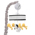 Classic Snoopy Musical Baby Crib Mobile Soother Toy - Black/Yellow O985
