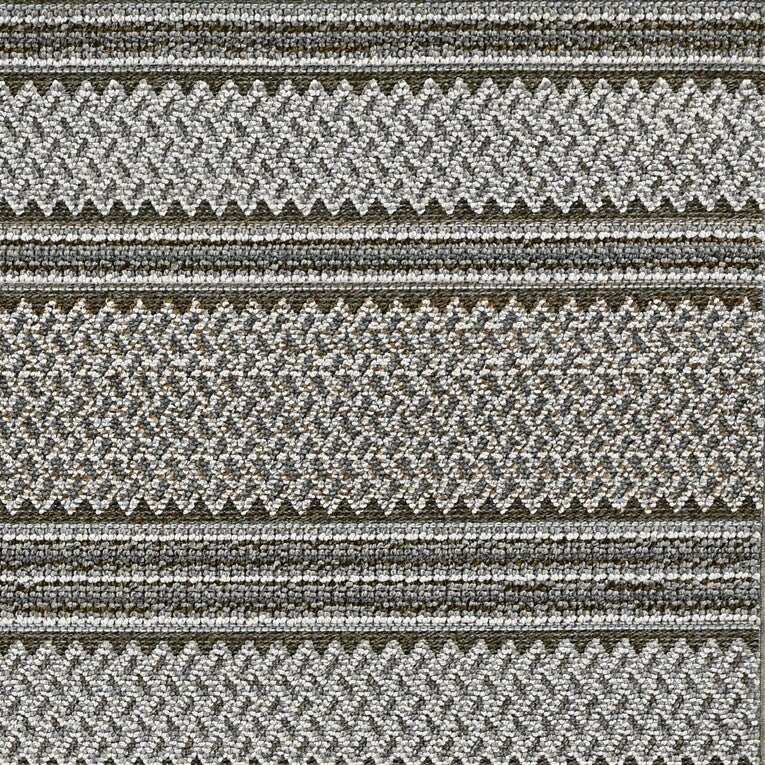 5' x 8' Grey Geo Area Rug I838