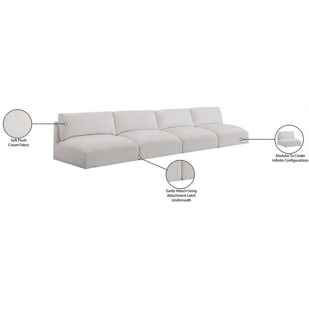 Cream Fabric Modular Sofa T772