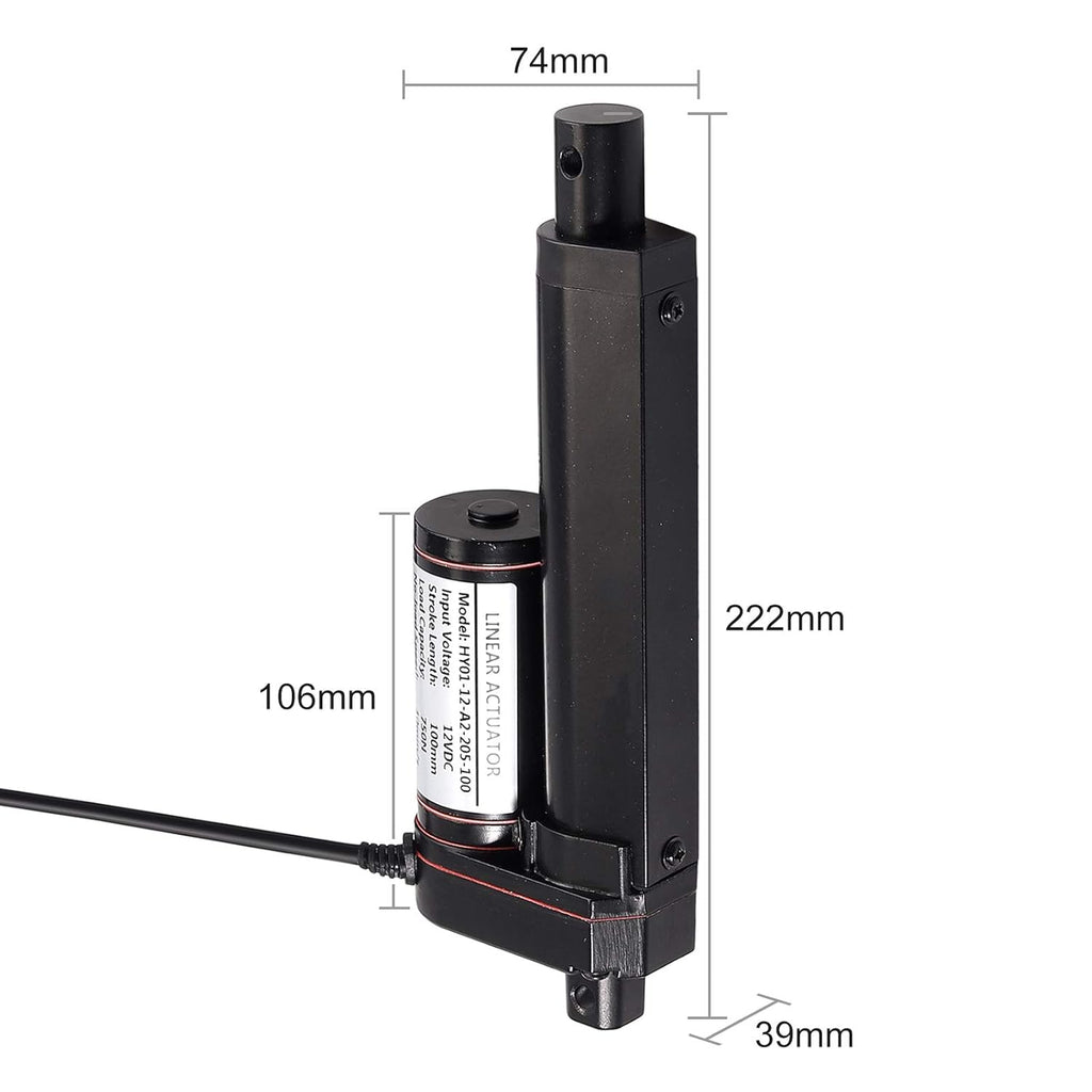 DC 12V 100mm 4-inch Linear Actuator Motor and Controller Bundle W459