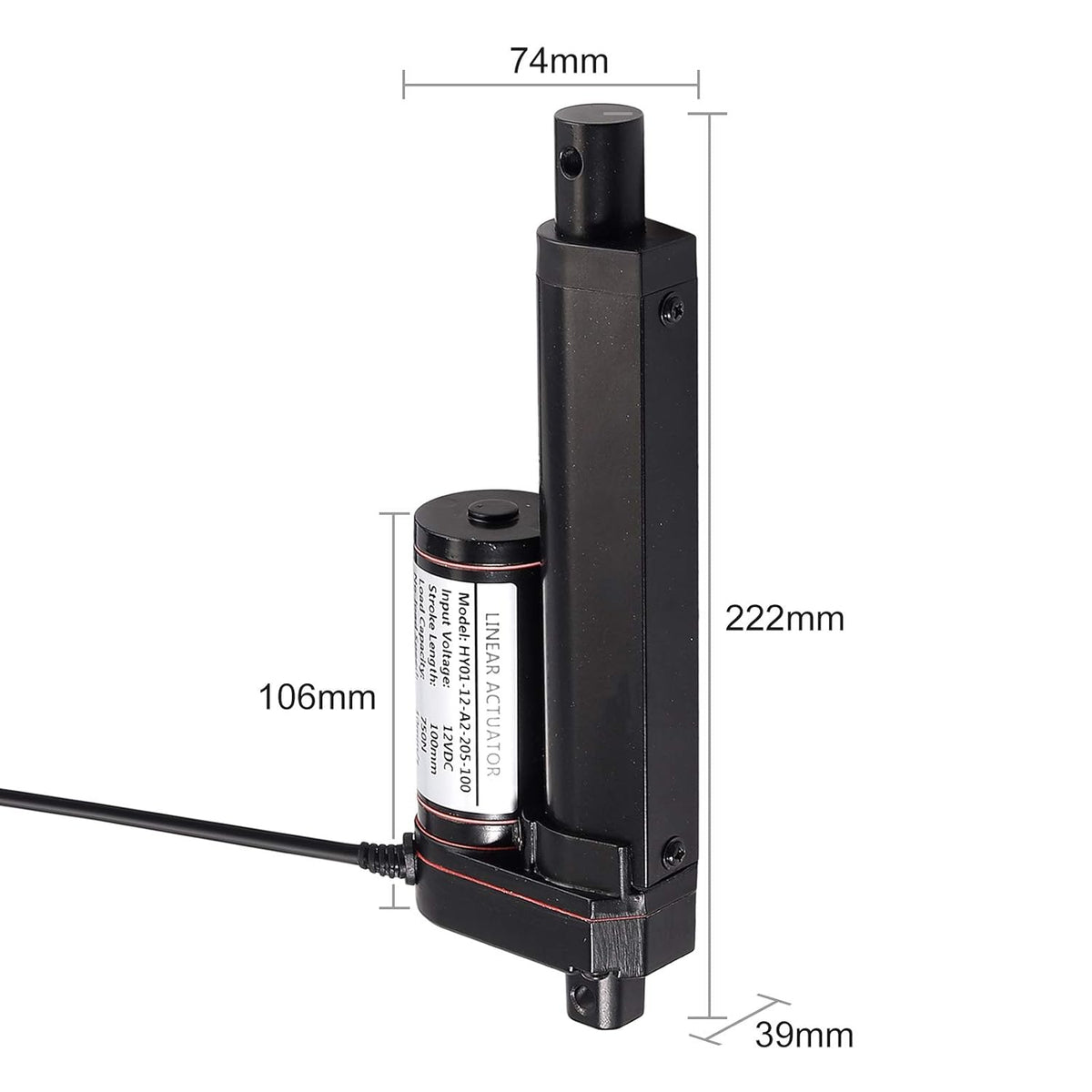 DC 12V 100mm 4-inch Linear Actuator Motor and Controller Bundle W459