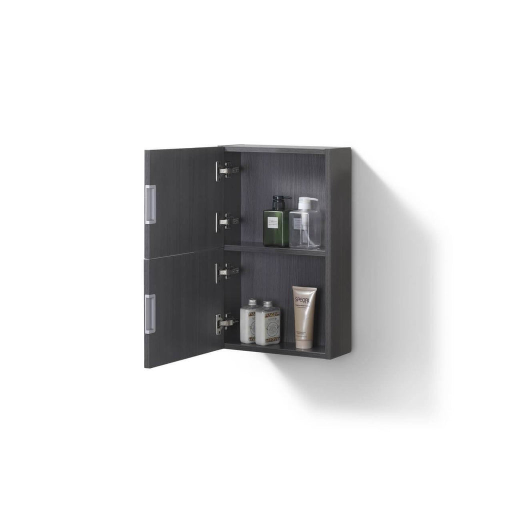 High Gloss Gray Oak Linen Side Cabinet with One Door P86077