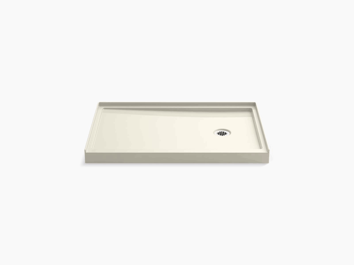 Biscuit Single-Threshold Shower Base with Right-Hand Drain Y65324