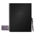 Black Letter Size Reusable Spiral Notebook with Pen and Microfiber Cloth P8355