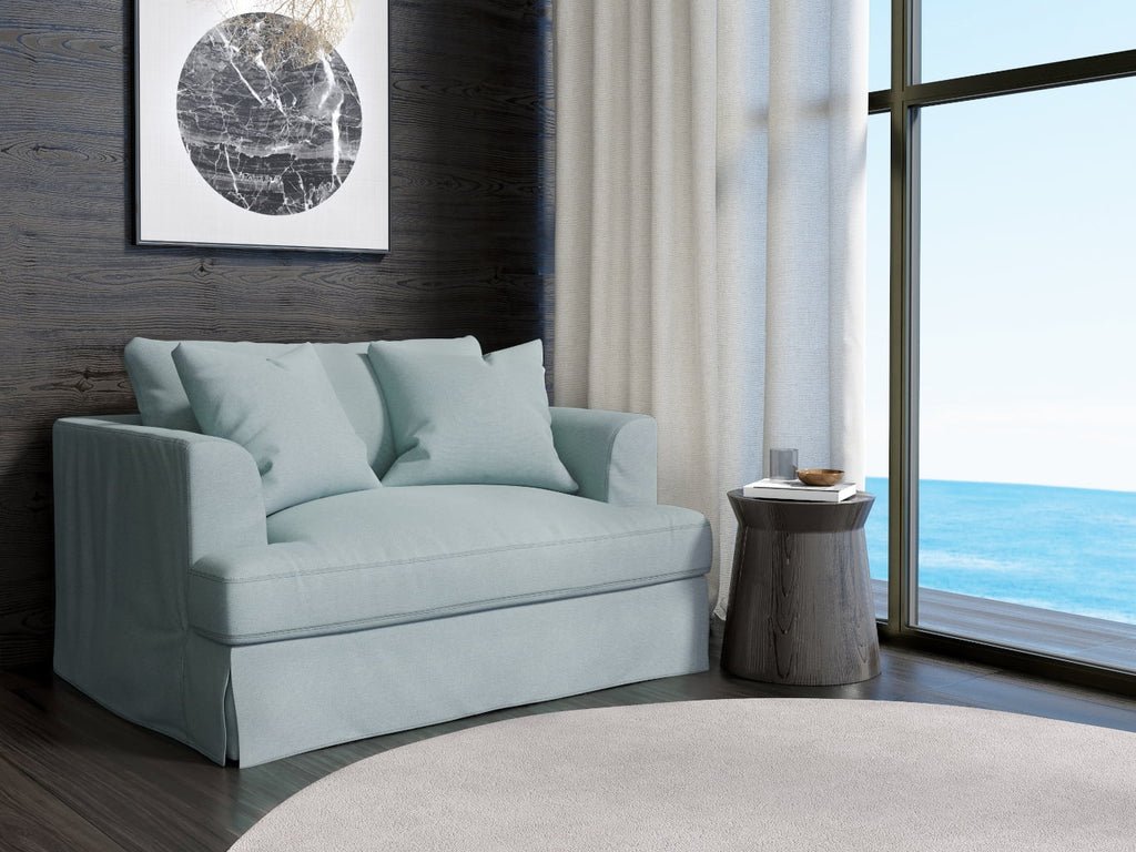 Blue Fabric Slipcover for Chair and A Half J626002