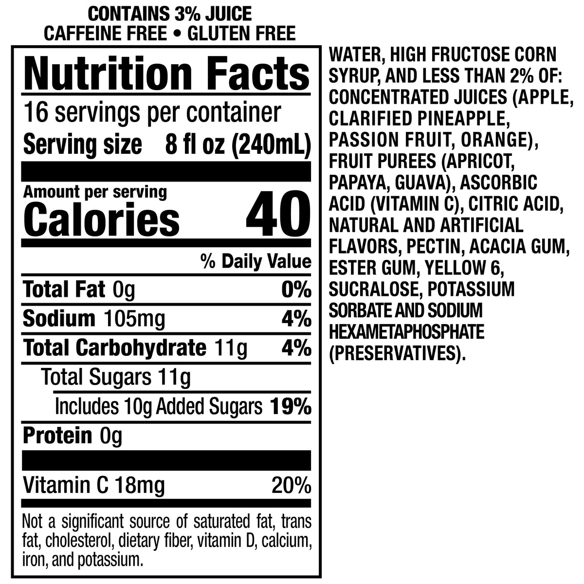 Orange Ocean Juice, 1 Gal Bottle E41410