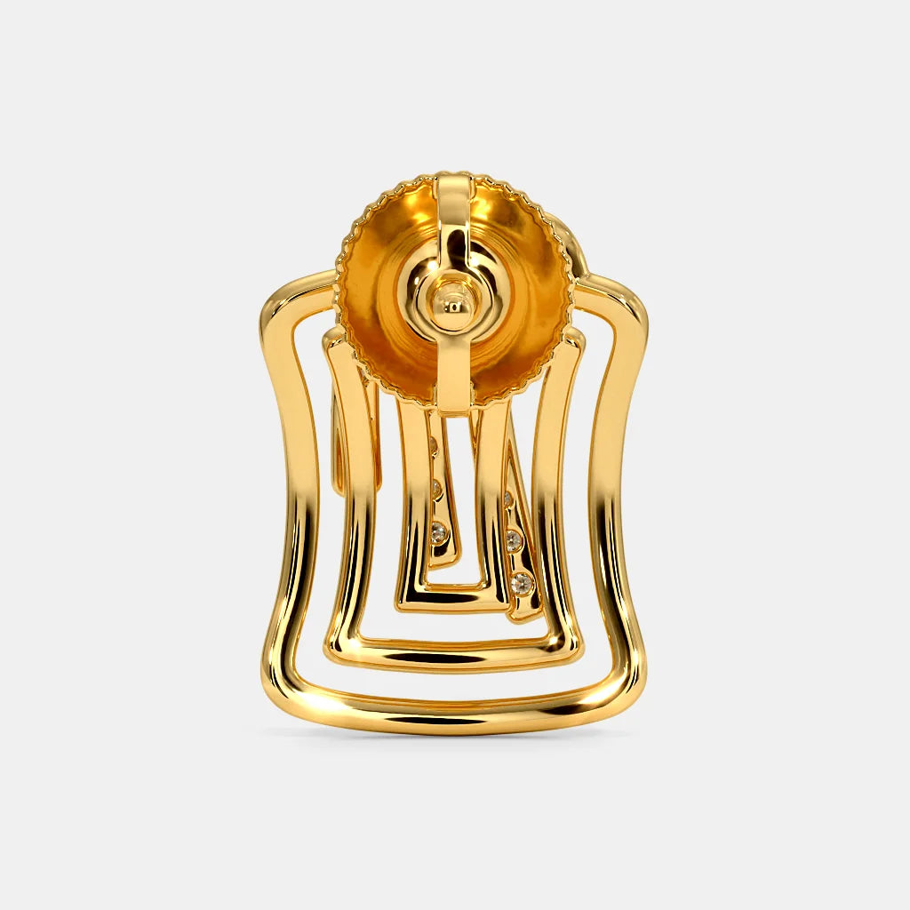 18Kt Yellow Gold Diamond Stud Earrings T94288
