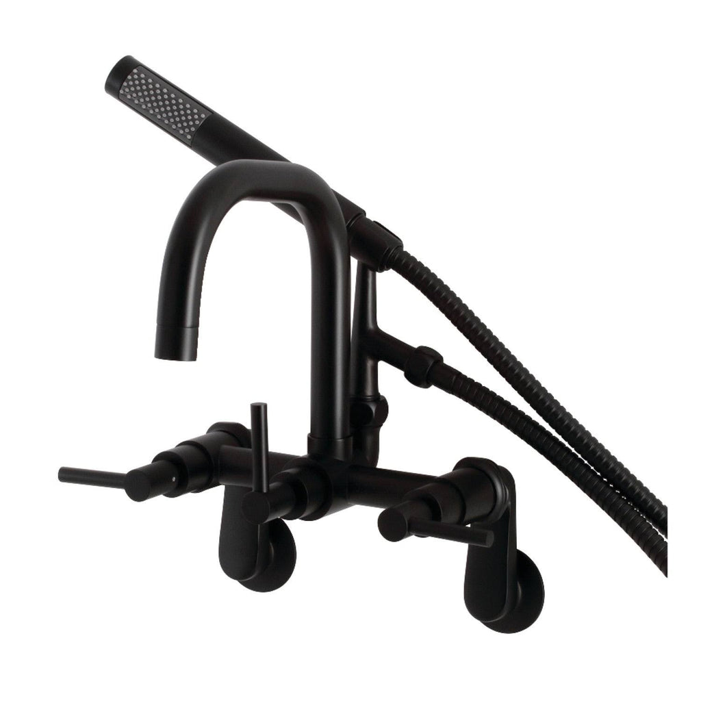 Brushed Nickel Wall Mount Clawfoot Tub Faucet P116952