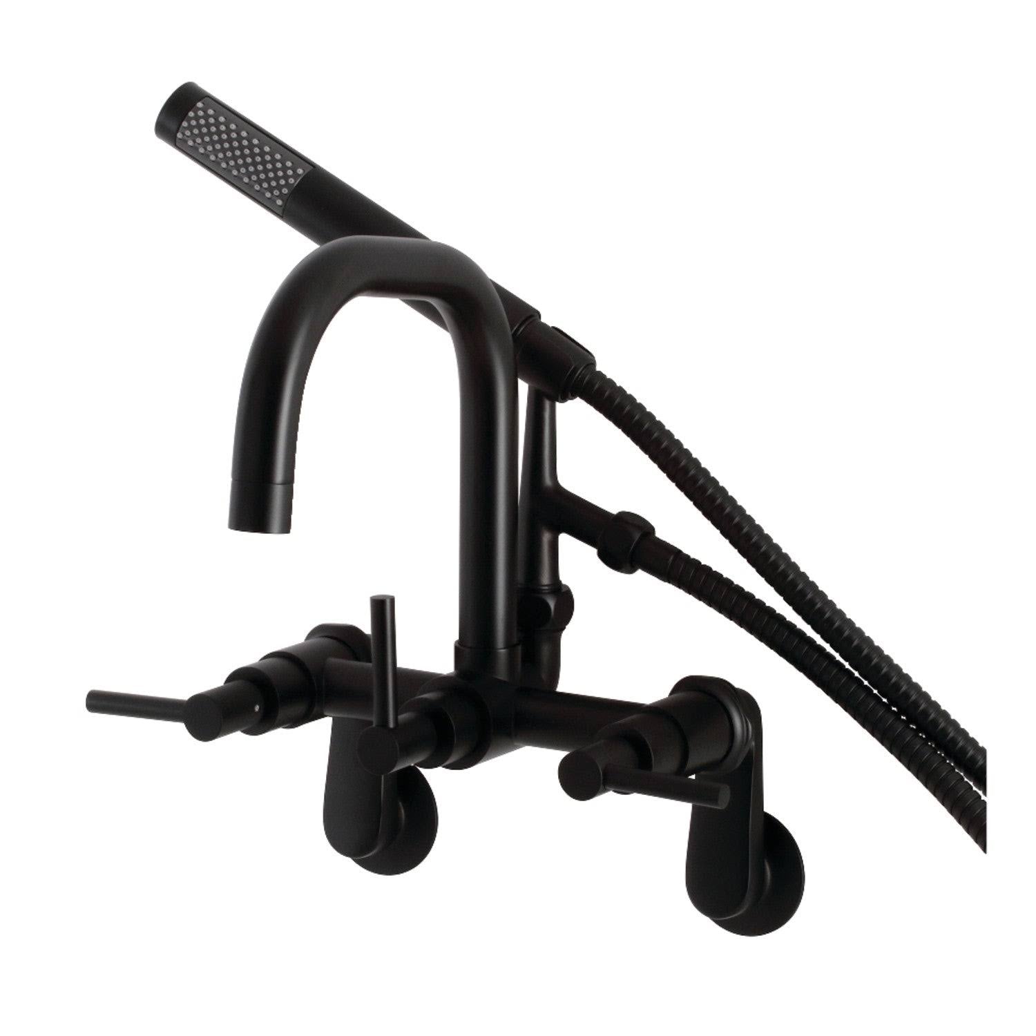 Brushed Nickel Wall Mount Clawfoot Tub Faucet P116952