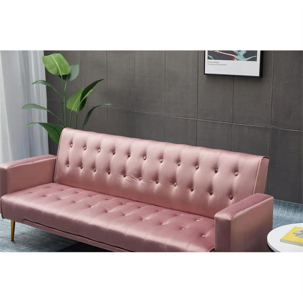 Rose Velvet Convertible Sofa M304