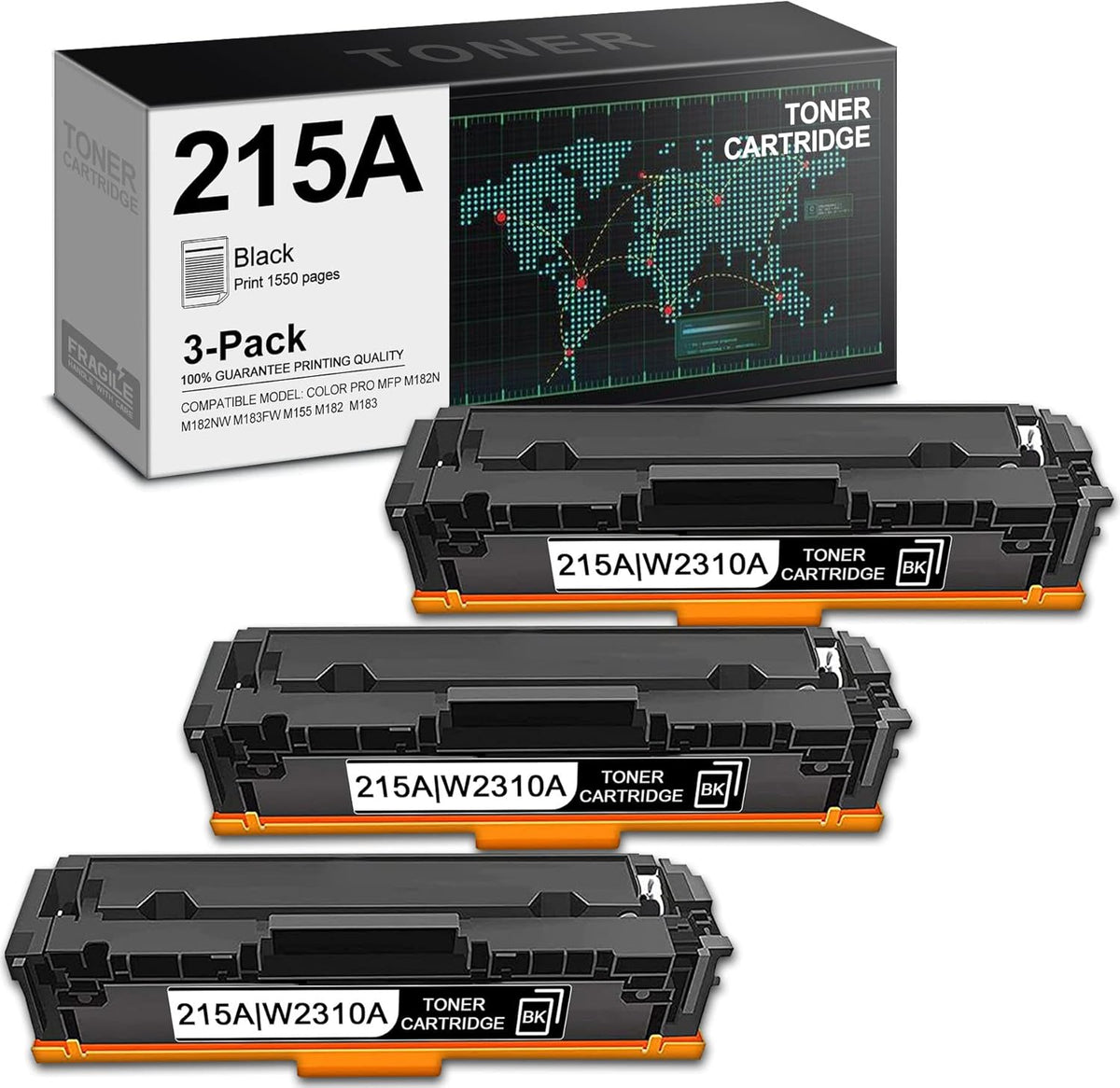 Black 3-Pack Toner Cartridge Z502439