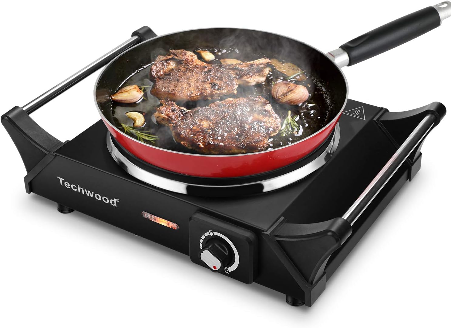 Red 1500W Countertop Single Burner Hot Plate X3686