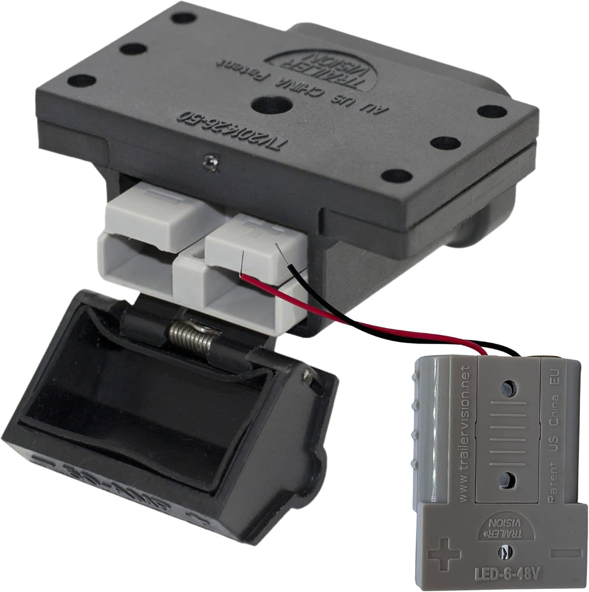 50A Anderson Connector Plug Mounting Kit with LED Light Power Indicator F645
