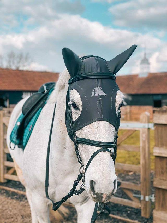 Black Velcro Mask with Ears Medium T884
