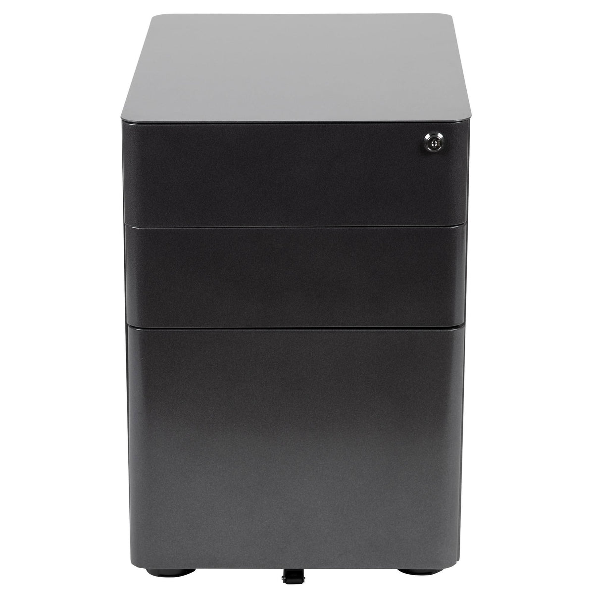 Black 3-Drawer Mobile Locking Filing Cabinet T382471