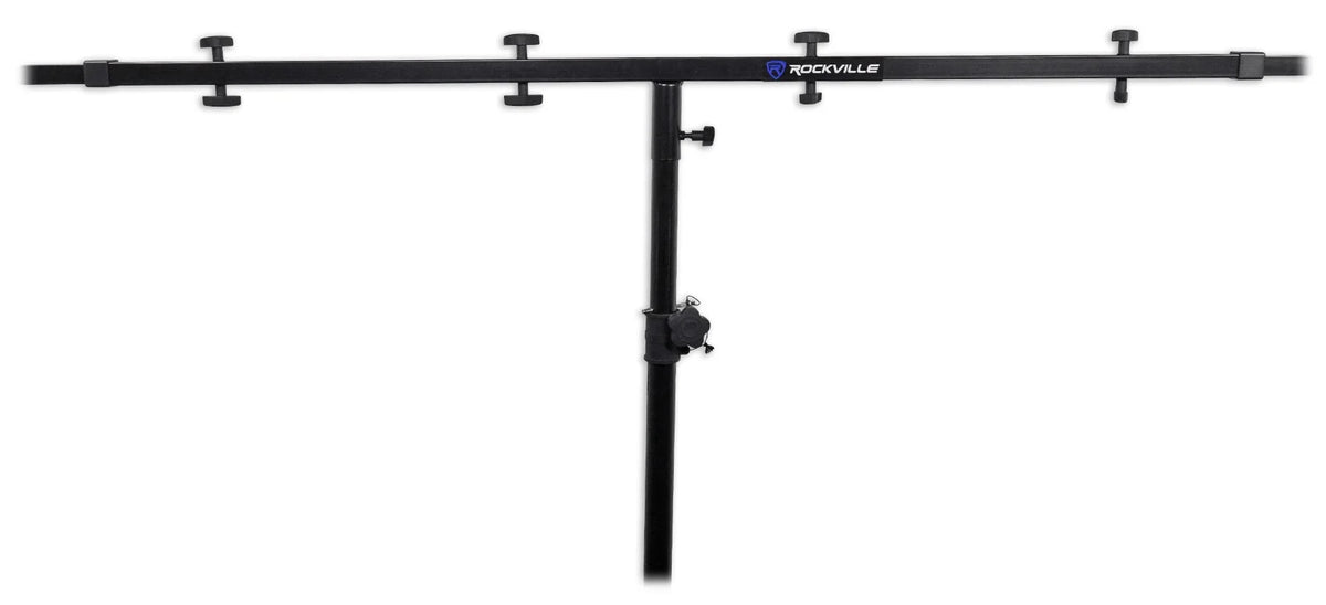 Black Heavy Duty Tripod Pole-Mount Stand with Lighting Cross Bar T58273