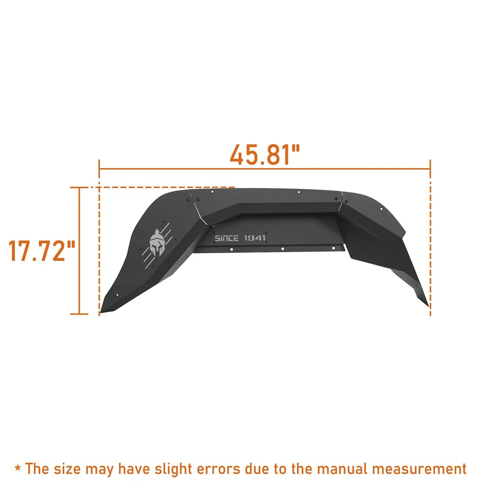 2Pcs Black Steel Rear Inner Fender Liners N355